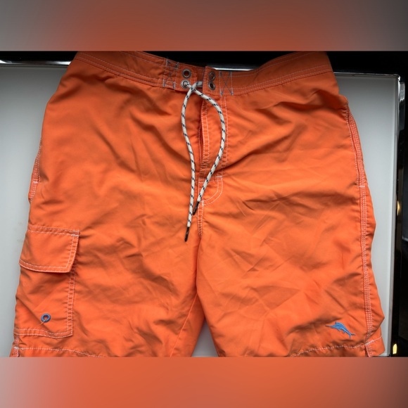 Men's Orange Swim Shorts - Picture 1 of 3